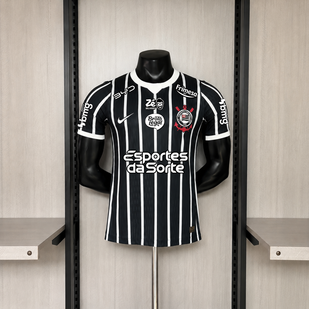 Camisa Corinthians 2026 Away (Todos os Patrocínios) - (Jogador)