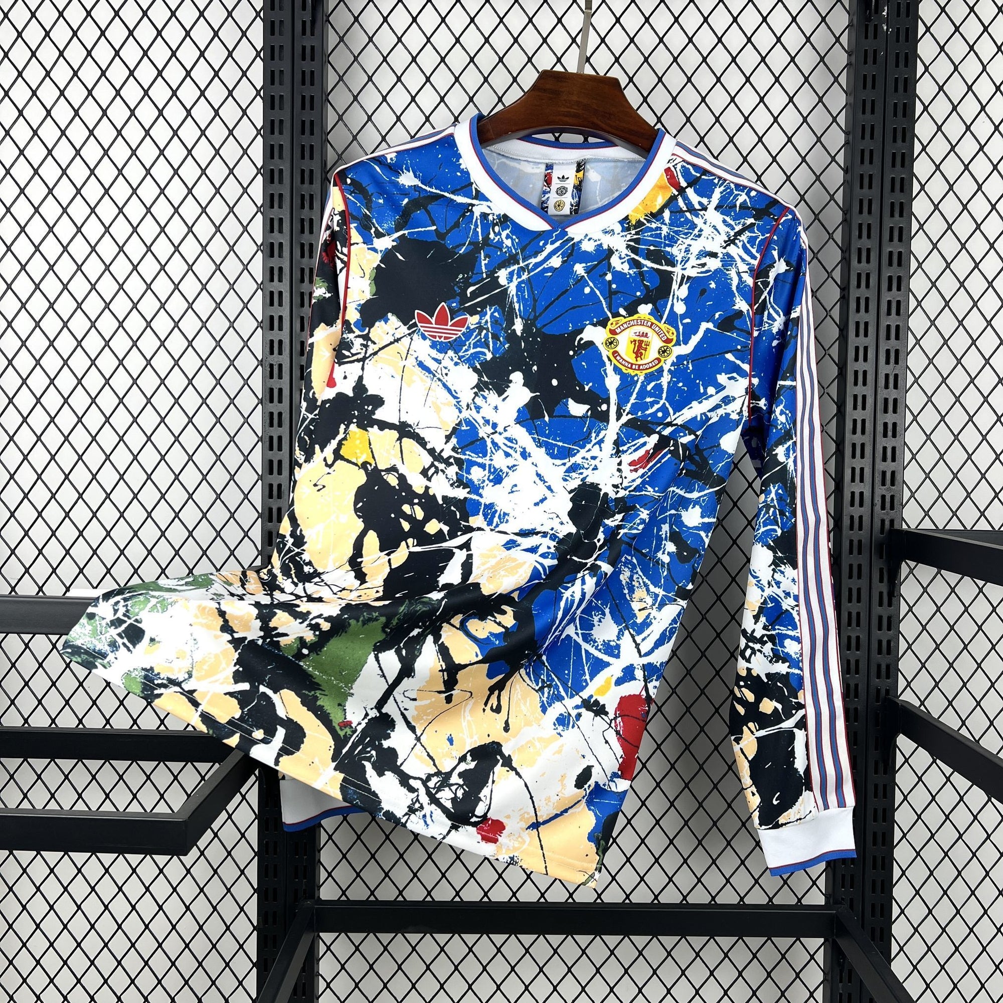 Camisa Manchester United x Stone Roses 25/26 - (Torcedor) Manga Longa