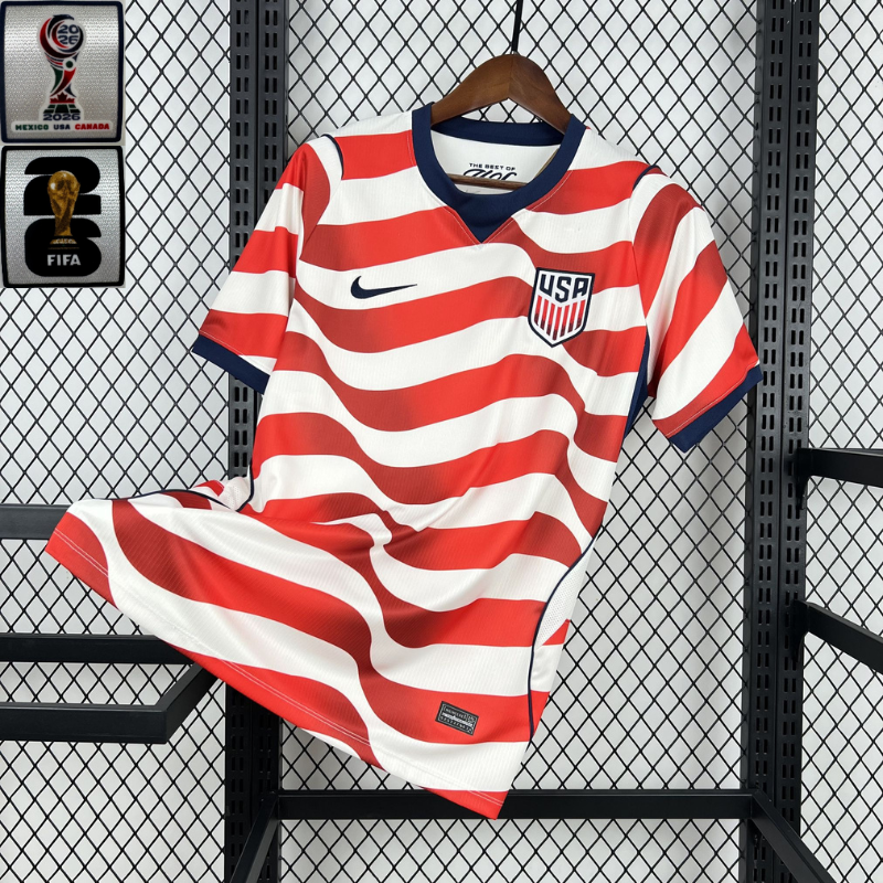 Camisa Estados Unidos 2026 Home - (Com Patchs) (Torcedor)