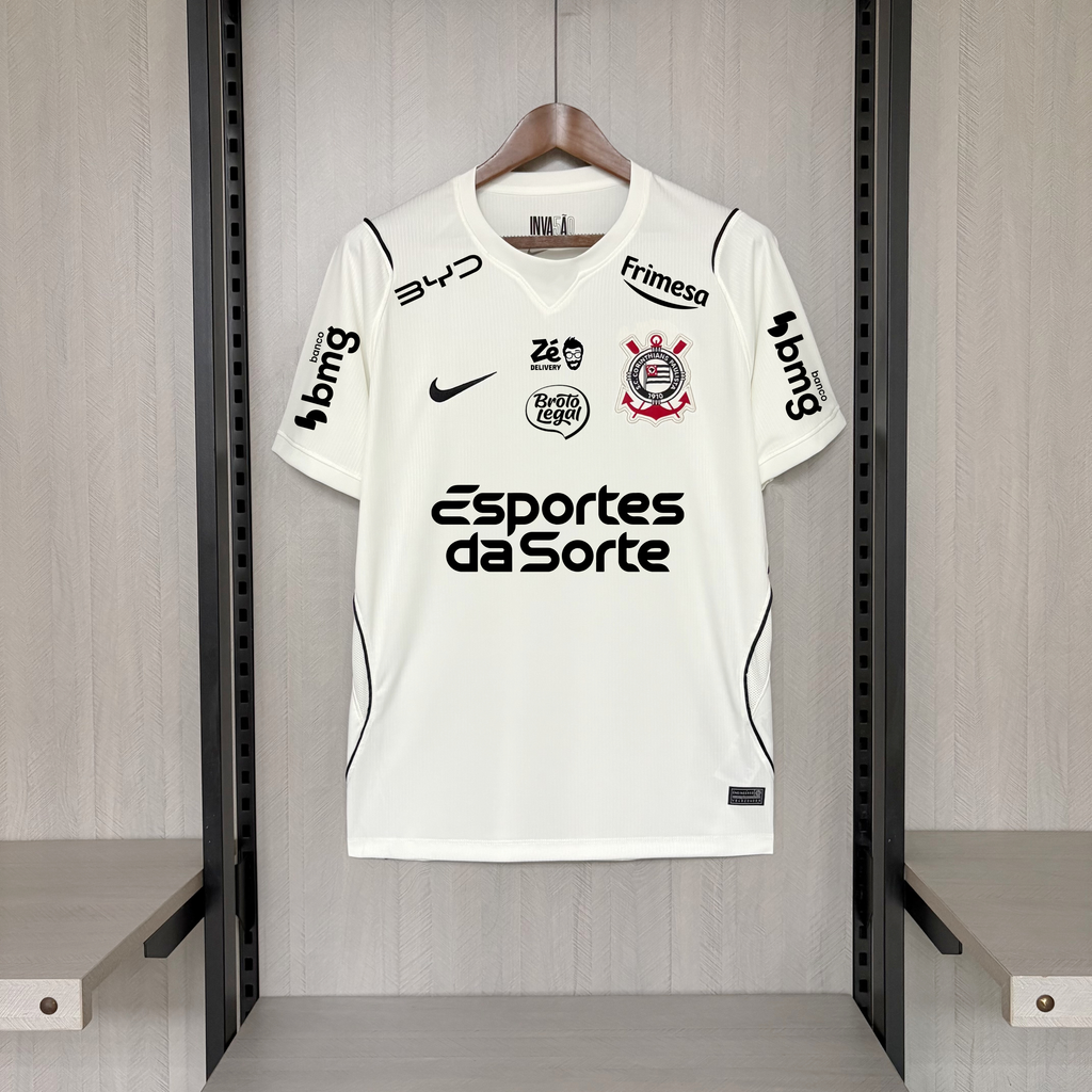 Camisa Corinthians 2026 Home (Todos os Patrocínios) - (Torcedor)