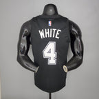 Camisa NBA San Antonio Spurs #4 White - City Edition Black