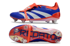 Adidas Predator Elite Fold-Over Tongue SG - Azul, Laranja e Branca