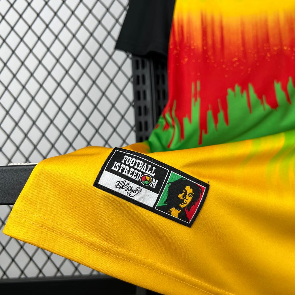 Camisa Jamaica 2026 Pré-Jogo Bob Marley - (Torcedor)