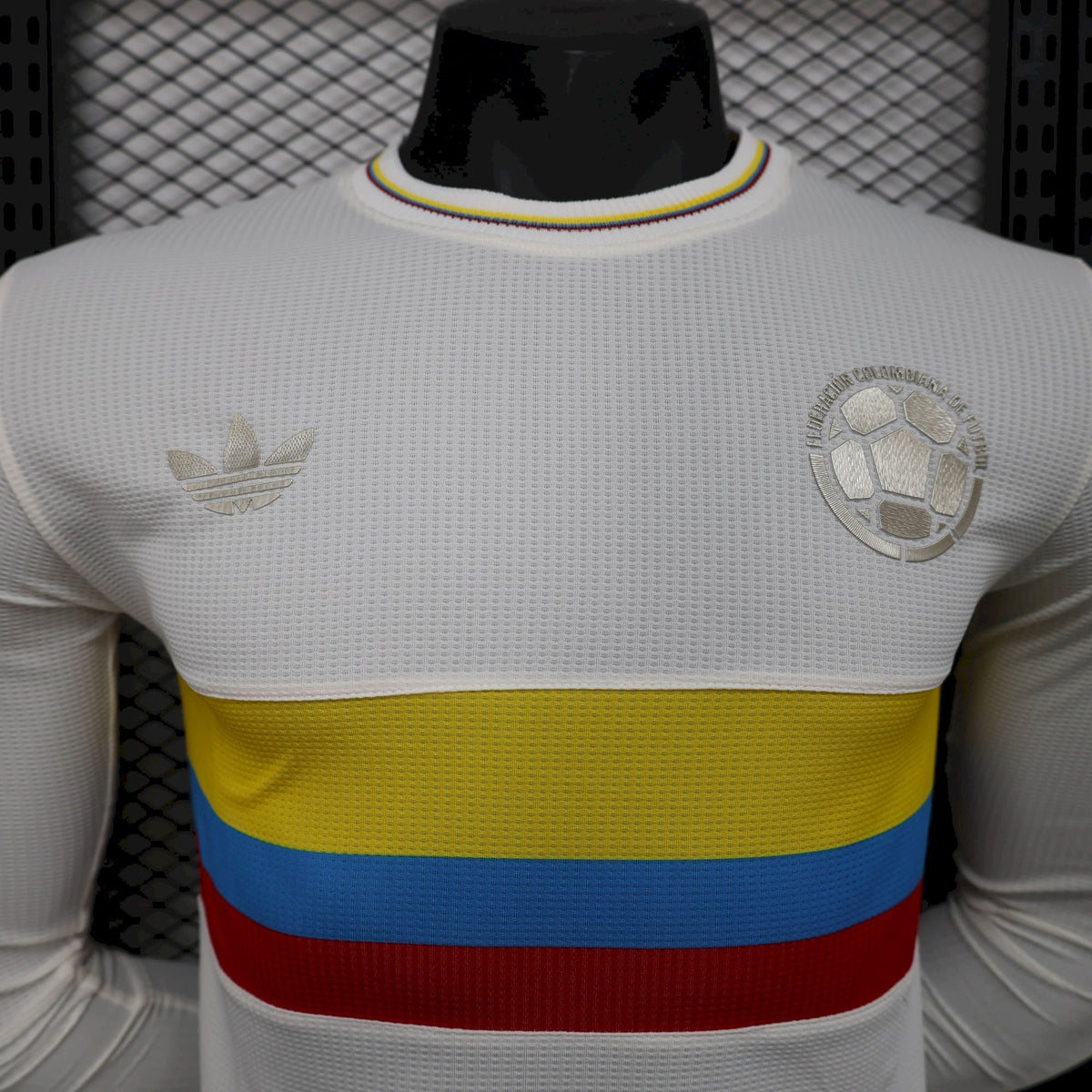 Camisa Colômbia Aniversário De 100 Anos Adidas 24/25 - Versão (Jogador) Manga Comprida