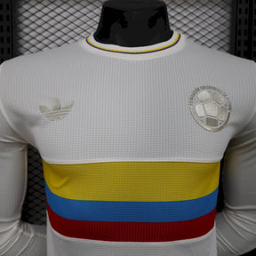 Camisa Colômbia Aniversário De 100 Anos Adidas 24/25 - Versão (Jogador) Manga Comprida