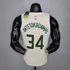 Camisa NBA Milwalkee Bucks #34 Antetokounmpo - Theme White
