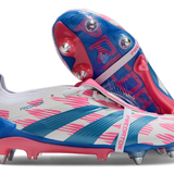 Adidas Predator Elite Fold-Over Tongue SG - Branca, Azul e Rosa