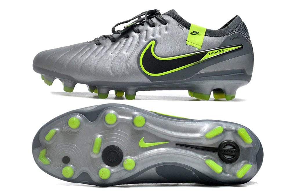 Chuteira Nike Tiempo Legend 10 FG - Prata - Pack Voltage