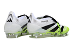 Adidas Predator Elite Fold-Over Tongue SG - Branca, Verde e Preta - Radiant Blaze Pack