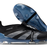 Chuteira Adidas Predator Elite Tongue FG - Preta e Azul