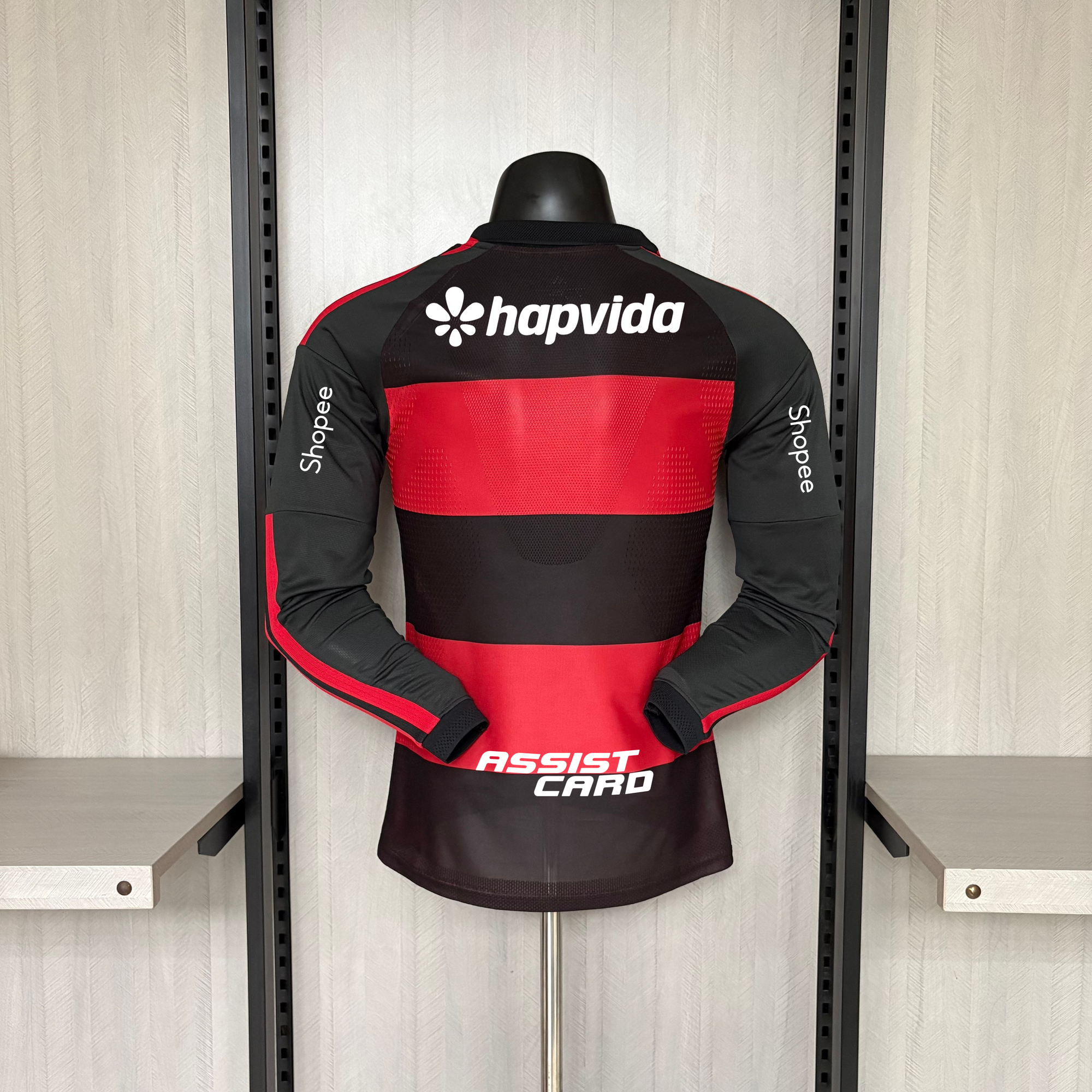 Camisa Flamengo 2026 Home (Todos os Patrocínios e Patch) - (Jogador) Manga Longa