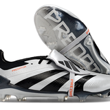 Chuteira Adidas Predator Elite Tongue FG - Preta e Branca