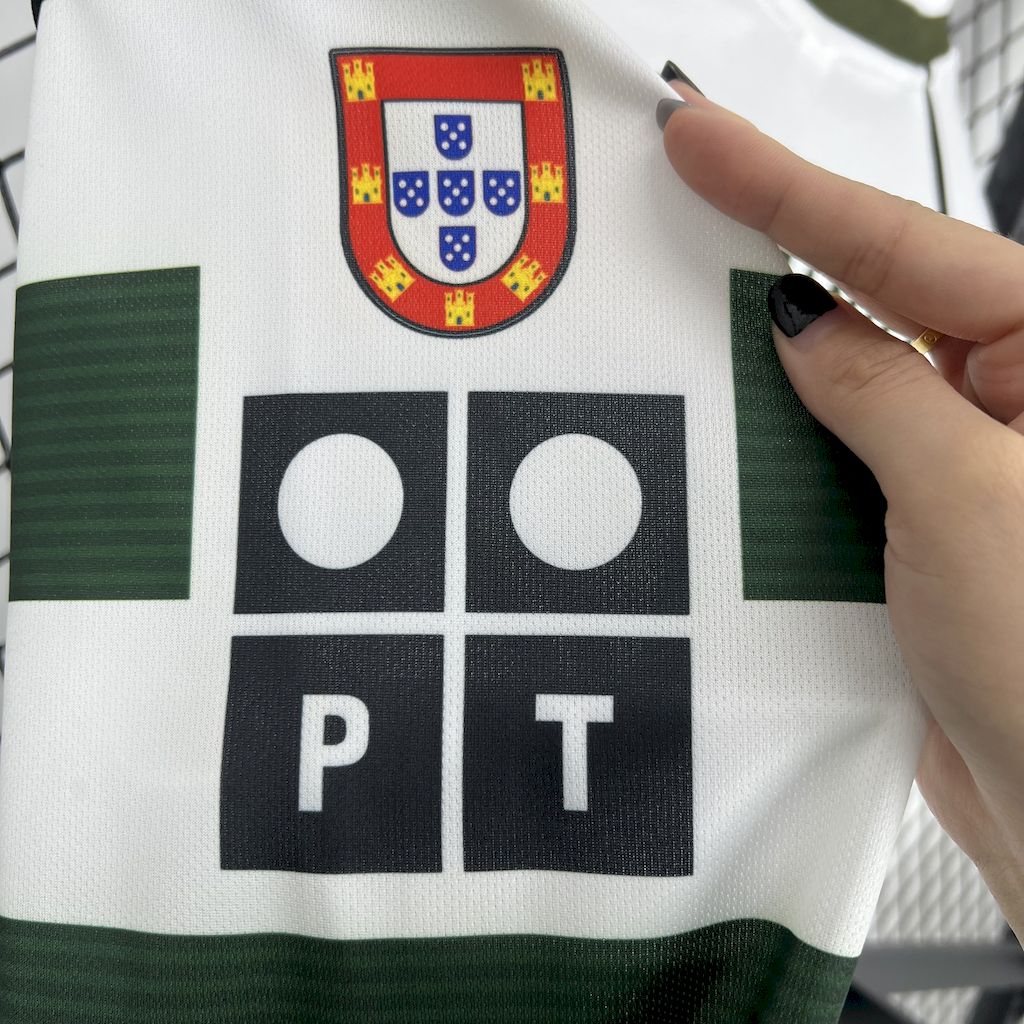 Camisa Sporting Titular 01/02 - Versão (Retrô) Manga Comprida