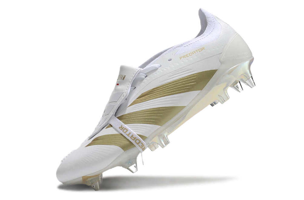 Adidas Predator Elite Fold-Over Tongue SG - Branca e Dourada