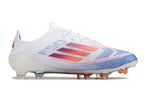 Chuteira Adidas F50 FG (Branca e Azul)