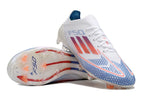 Chuteira Adidas F50 FG (Branca e Azul)
