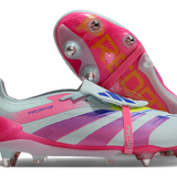 Adidas Predator Elite Fold-Over Tongue SG - Branca, Rosa e Roxa