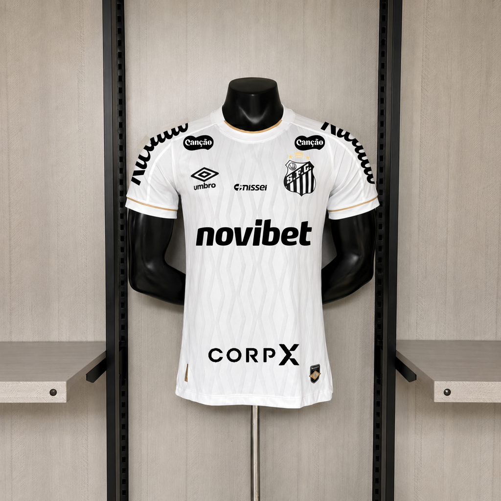 Camisa Santos 2026 Home (Todos os Patrocínios) - (Jogador)