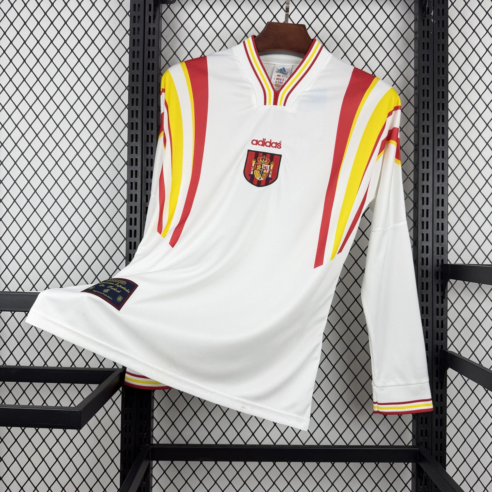 Camisa Espanha 1996 Away - (Retrô) Manga Longa
