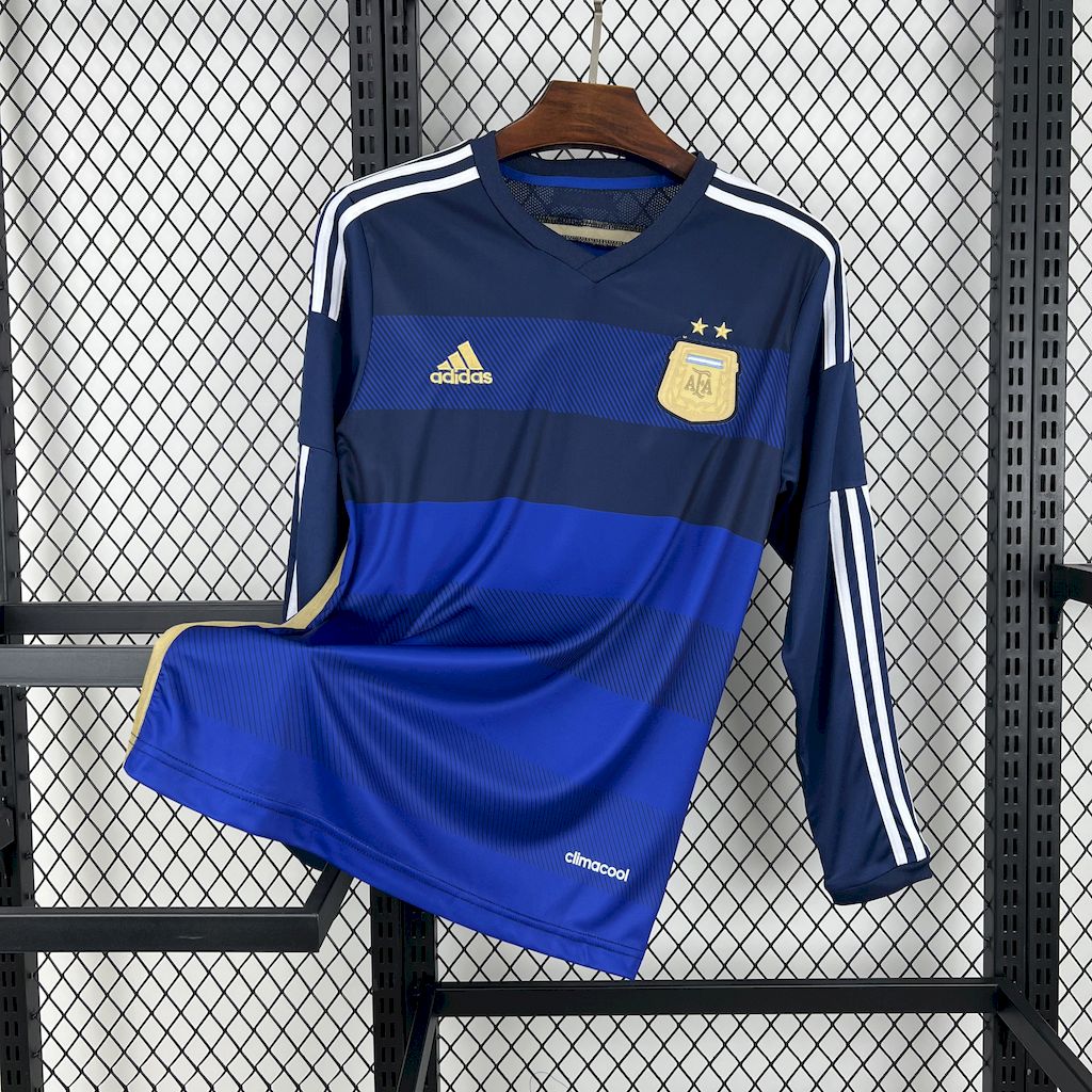 Camisa Argentina 2014 Away - (Retrô) Manga Longa