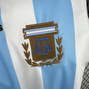 Camisa Argentina Titular 1998 - Versão (Retrô) Manga Comprida