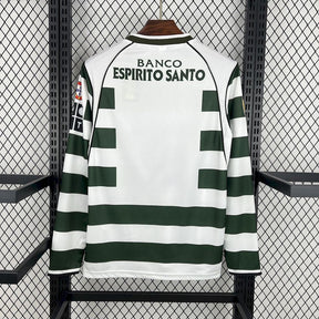 Camisa Sporting Titular 01/02 - Versão (Retrô) Manga Comprida