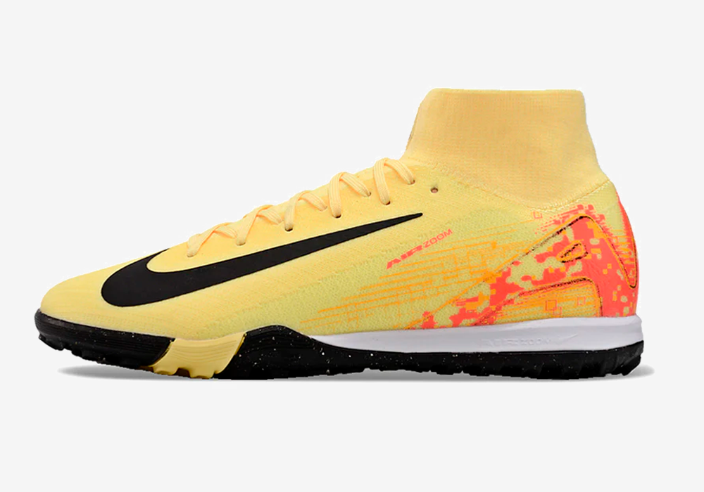 Chuteira Society Nike Air Zoom Mercurial Superfly 10 Elite TF - Amarela
