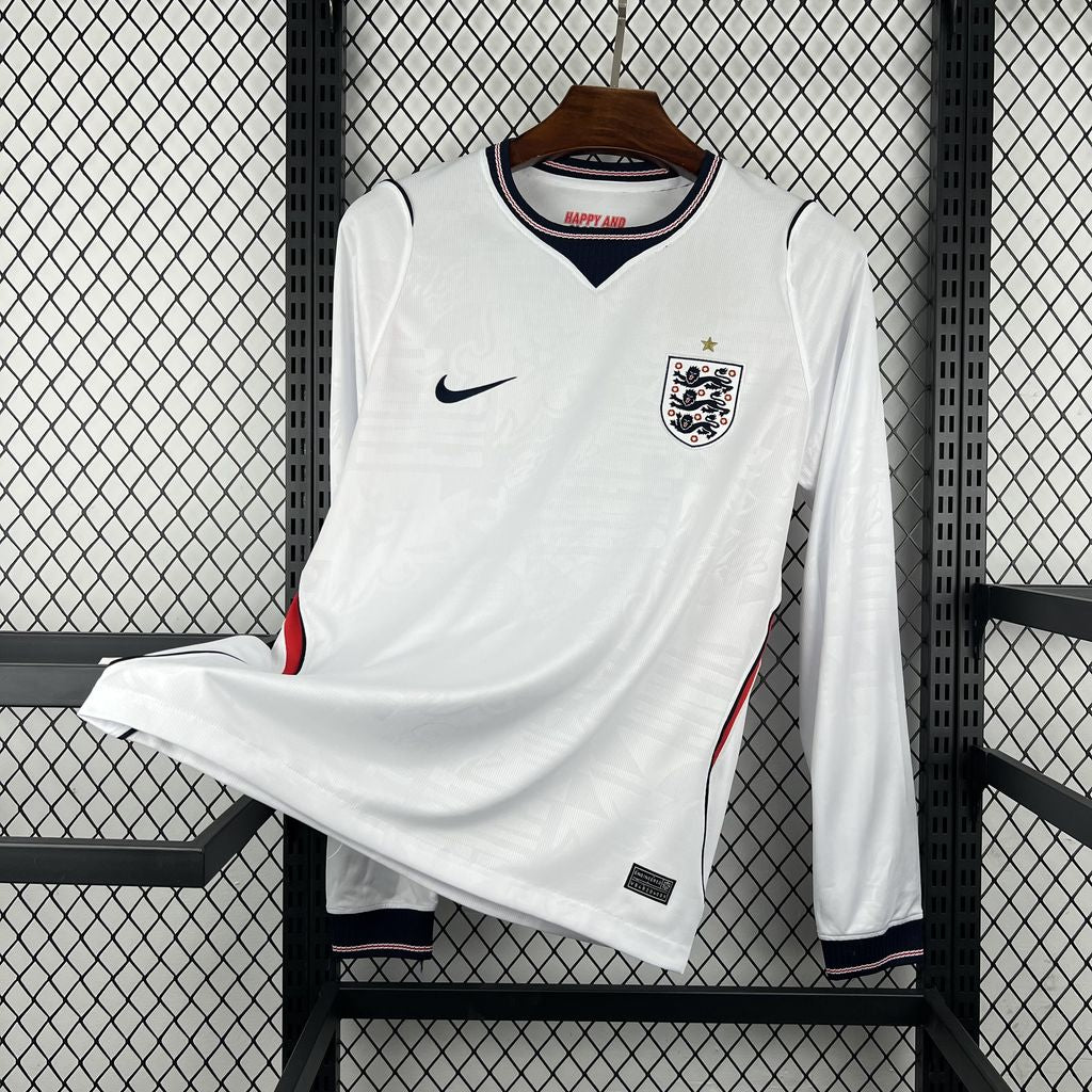 Camisa Inglaterra 2026 Home - (Torcedor) Manga Longa
