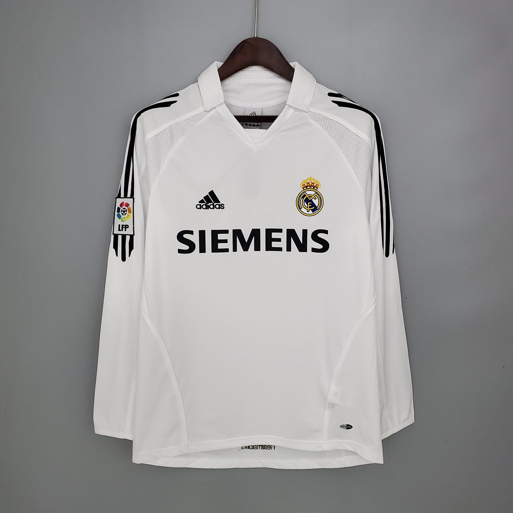 Camisa Real Madrid 05/06 Home - (Retrô) Manga Longa