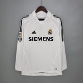 Camisa Real Madrid Titular 05/06 - Versão (Retrô) Manga Comprida