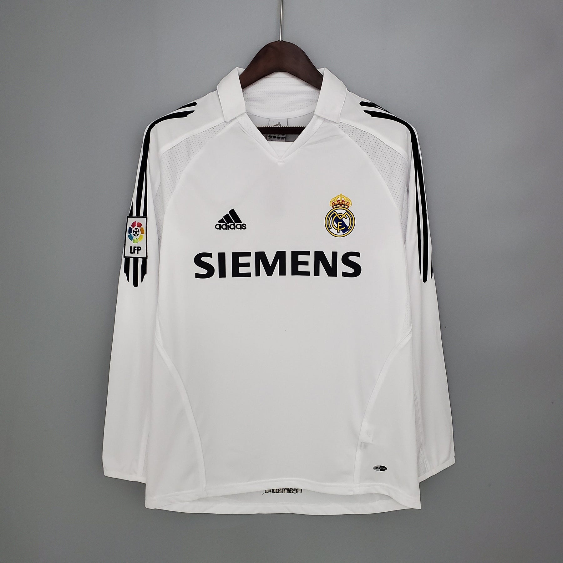 Camisa Real Madrid Titular 05/06 - Versão (Retrô) Manga Comprida