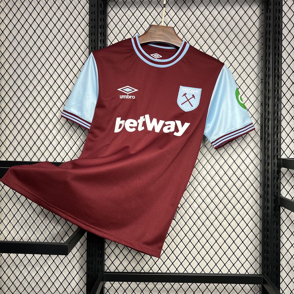 Camisa West Ham Home 24/25 - Versão (Torcedor) Masculina