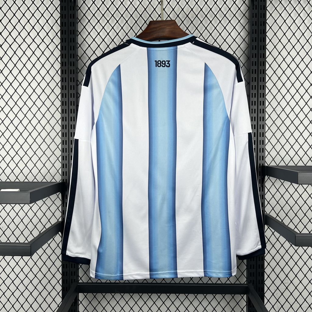 Camisa Argentina 2026 Home (Com Patch) - (Torcedor) Manga Longa