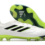 Chuteira Adidas Copa Pure+ FG (Branca e Verde)