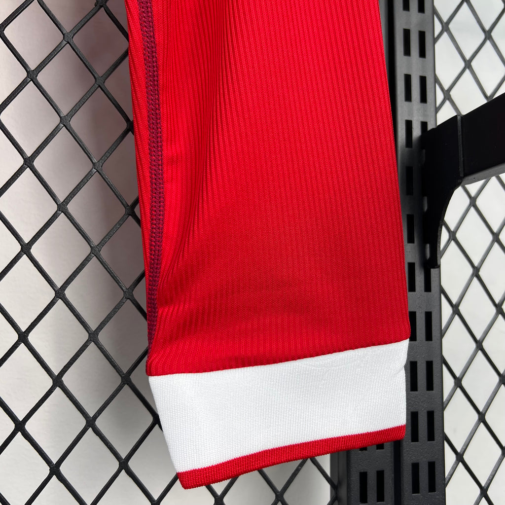 Camisa Liverpool 02/04 Home - (Retrô) Manga Longa