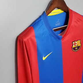 Camisa Barcelona Titular 06/07 - Versão (Retrô) Manga Comprida