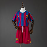 Kit Infantil Barcelona 05/06 Home (Retrô)