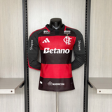 Camisa Flamengo 2026 Home (Todos os Patrocínios) - (Jogador) Manga Longa
