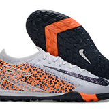 Chuteira Society Nike Air Zoom Mercurial Vapor 16 Elite TF - Cinza e Laranja