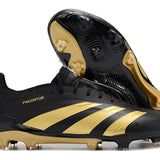 Chuteira Adidas Predator Elite FG - Dourada e Preta
