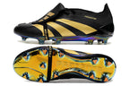 Chuteira Adidas Predator Elite Tongue FG - Preta e Dourada