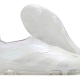 Chuteira Adidas Predator Elite Laceless FG - Branca