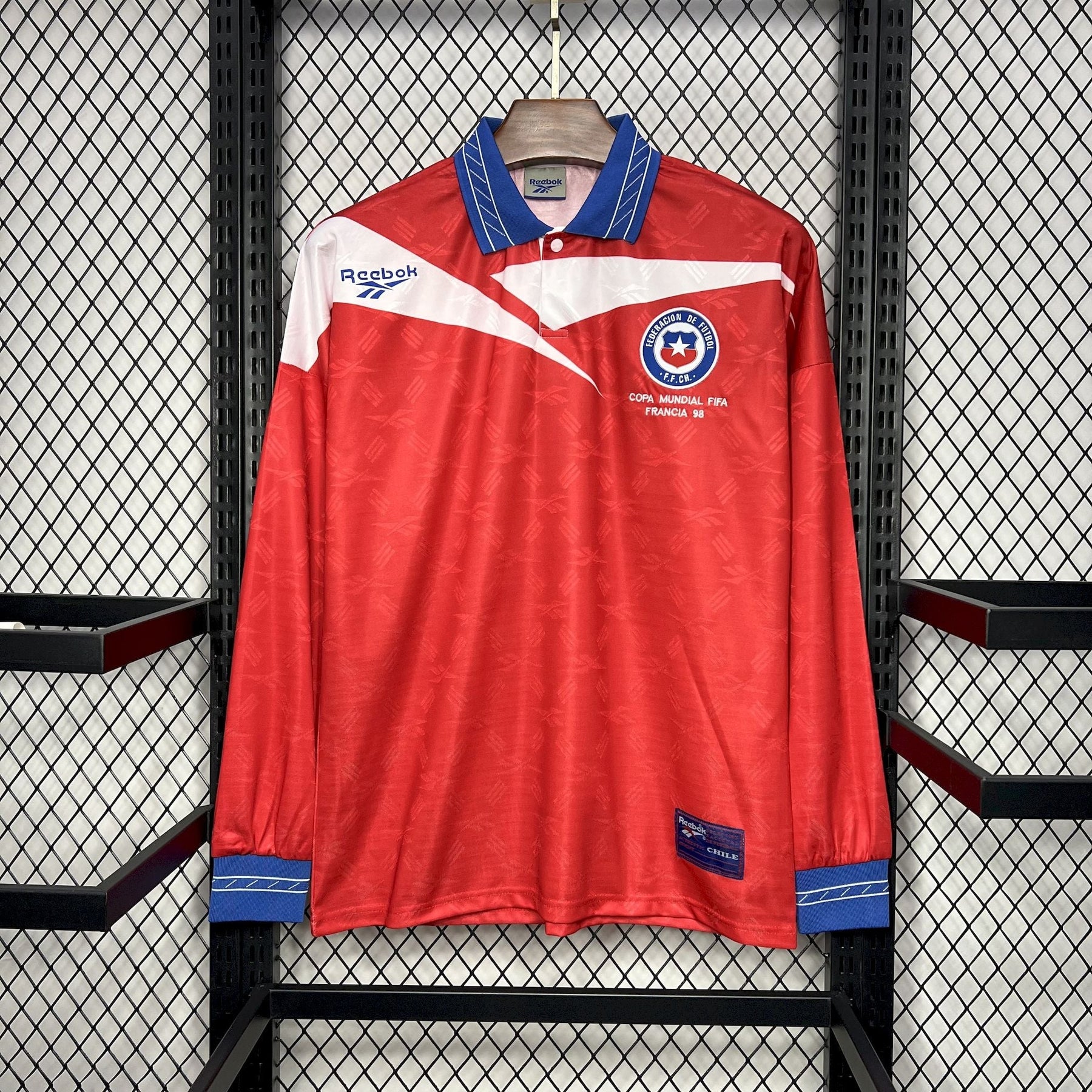 Camisa Chile Titular 1998 - Versão (Retrô) Manga Comprida