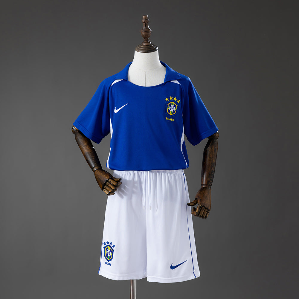 Kit Infantil Brasil 2002 Away (Retrô)