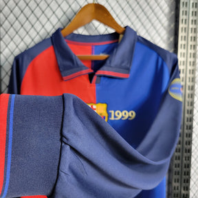 Camisa Barcelona Edição Comemorativa 100 Anos - Versão (Retrô) Manga Comprida