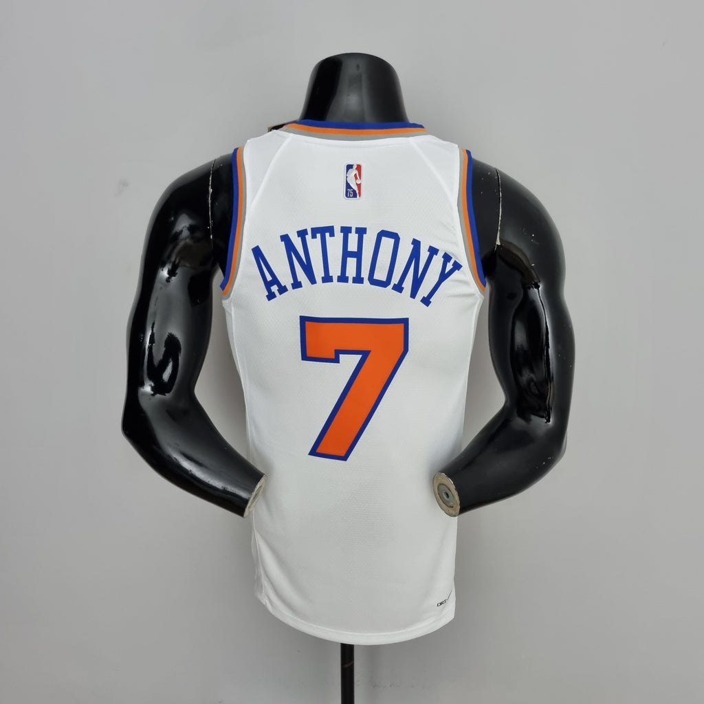 Camisa NBA NY Knicks #7 Anthony - 75° Aniversário White