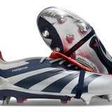 Adidas Predator Elite Fold-Over Tongue SG - Prata, Azul e Vermelha