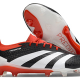 Chuteira Adidas Predator Elite FG - Preta, Branca e Laranja