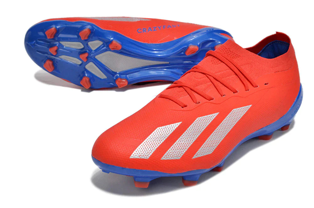Chuteira Adidas CrazyFast.1 FG (Vermelha e Azul)