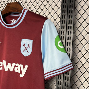 Camisa West Ham Home 24/25 - Versão (Torcedor) Masculina